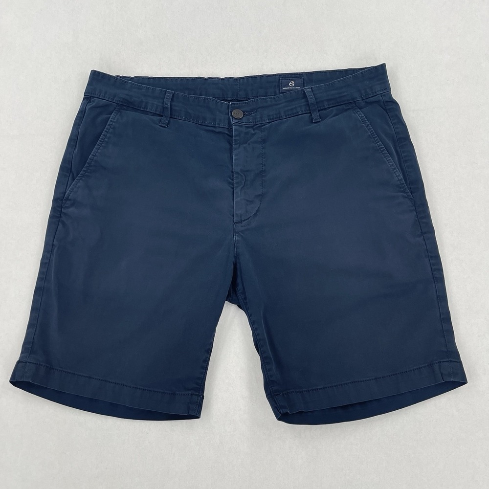 AG The Wanderer Shorts Mens 36R Blue Slim Stretch Chino Preppy Casual Vacation